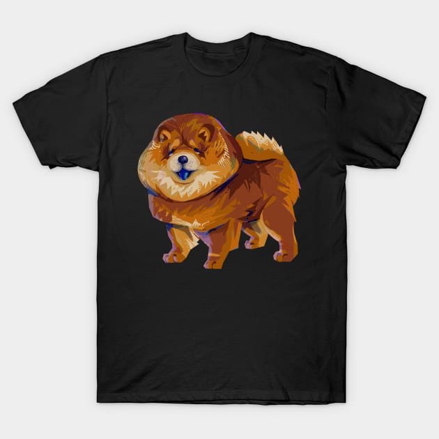 Cute Modern Chow Chow Dog Doggo Puppy T-Shirt by banditotees